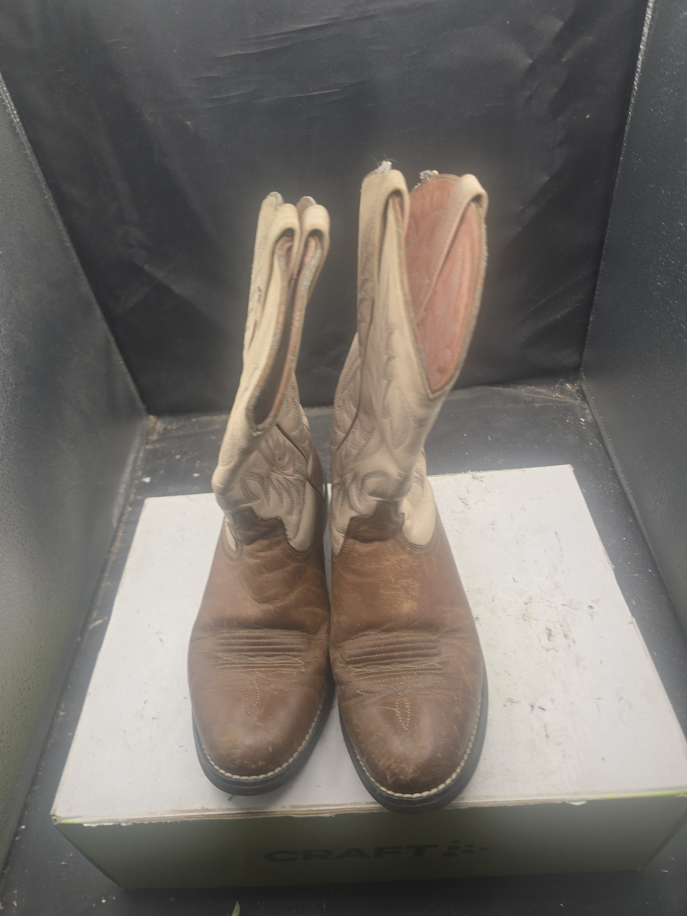 Ariat Brown and Cream Women's Western Heeled Boots
